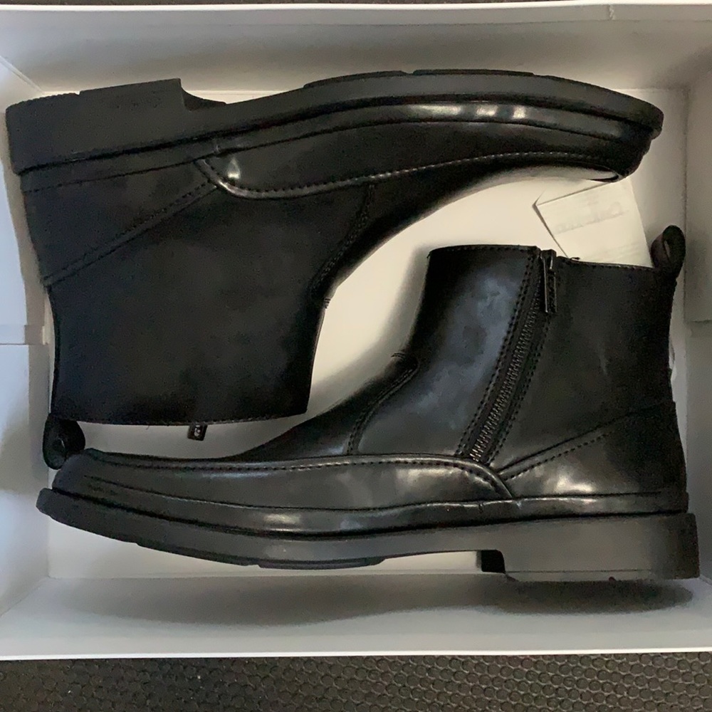 New in box Calvin Klein Viktor Smooth boots black size 11M
